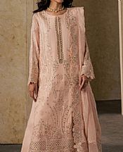 Maryum N Maria Peach Chiffon Suit- Pakistani Designer Chiffon Suit