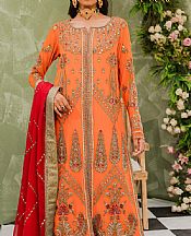 Maryum N Maria Safety Orange Chiffon Suit