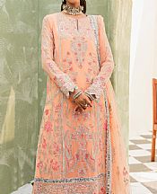 Maryum N Maria Peach Chiffon Suit- Pakistani Chiffon Dress