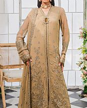 Maryum N Maria Tan Chiffon Suit- Pakistani Designer Chiffon Suit