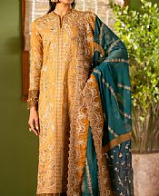 Maryum N Maria Sand Gold Lawn Suit- Pakistani Designer Lawn Suits