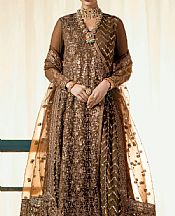 Maryum N Maria Army Green Chiffon Suit- Pakistani Designer Chiffon Suit
