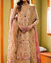 Maryum N Maria Tan Lawn Suit- Pakistani Lawn Dress