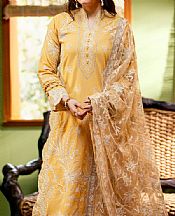 Maryum N Maria Yellow Lawn Suit- Pakistani Designer Lawn Suits