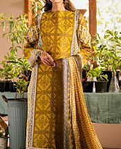 Maryum N Maria Golden Yellow Raw Silk Suit- Pakistani Lawn Dress