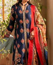 Maryum N Maria Navy Blue Lawn Suit- Pakistani Designer Lawn Suits