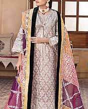Maryum N Maria Ivory Chiffon Suit- Pakistani Designer Chiffon Suit