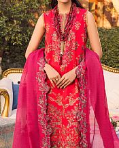 Red Lawn Suit- Pakistani Designer Lawn Dress
