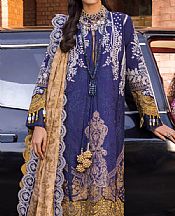 Navy Blue Lawn Suit- Pakistani Designer Lawn Dress
