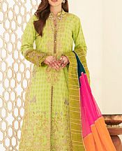Maryum N Maria Lime Green Lawn Suit- Pakistani Designer Lawn Suits