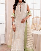 Maryum N Maria Ash White Lawn Suit- Pakistani Designer Lawn Suits