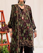 Maryum N Maria Black/Green Lawn Suit- Pakistani Lawn Dress