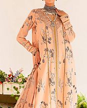 Maryum N Maria Peach Lawn Suit- Pakistani Designer Lawn Suits