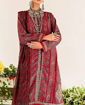 Maryum N Maria Scarlet Lawn Suit- Pakistani Designer Lawn Suits