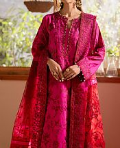 Maryum N Maria Hot Pink Lawn Suit- Pakistani Designer Lawn Suits