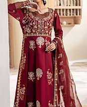 Maryum N Maria Maroon Lawn Suit- Pakistani Lawn Dress