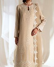 Maryum N Maria Ivory Masoori Suit- Pakistani Chiffon Dress