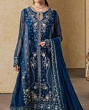 Maryum N Maria Blue Chiffon Suit- Pakistani Designer Chiffon Suit