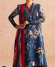 Maryum N Maria Royal Blue Lawn Suit- Pakistani Designer Lawn Suits