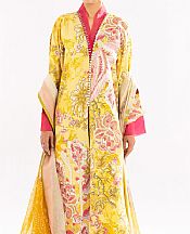 Maryum N Maria Yellow Lawn Suit- Pakistani Lawn Dress
