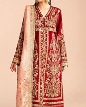 Maryum N Maria MaroonTissue Suit- Pakistani Designer Chiffon Suit