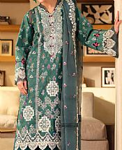 Maryam Hussain Green Lawn Suit- Pakistani Lawn Dress