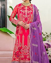 Maryum N Maria Carmine Chiffon Suit- Pakistani Designer Chiffon Suit