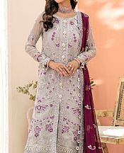 Maryum N Maria Grey Chiffon Suit- Pakistani Designer Chiffon Suit