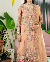 Maryum N Maria Tan Chiffon Suit- Pakistani Chiffon Dress