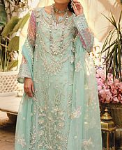 Mint Green Net Suit- Pakistani Designer Chiffon Suit