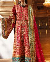 Magenta Organza Suit- Pakistani Designer Chiffon Suit
