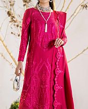 Maryum N Maria Hot Pink Leather Suit- Pakistani Winter Clothing
