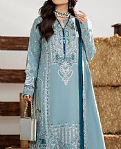 Baby Blue Leather Suit