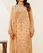 Maryum N Maria Fawn Chiffon Suit- Pakistani Designer Chiffon Suit