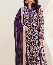 Maryum N Maria Plum Chiffon Suit- Pakistani Designer Chiffon Suit