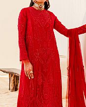 Maryum N Maria Red Chiffon Suit- Pakistani Chiffon Dress