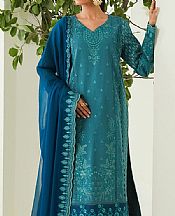 Maryum N Maria Teal Lawn Suit- Pakistani Designer Lawn Suits