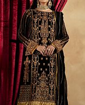 Maryum N Maria Black Chiffon Suit- Pakistani Designer Chiffon Suit