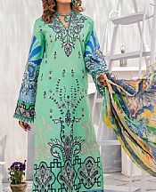 Mint Green Lawn Suit- Pakistani Designer Lawn Dress