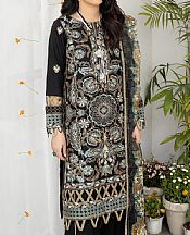 Mohagni Black Lawn Suit- Pakistani Lawn Dress