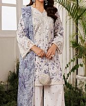 Mohagni Off-white Cotton Suit- Pakistani Lawn Dress