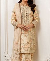 Mohagni Ivory Cotton Suit- Pakistani Designer Lawn Suits