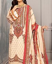 Brink Pink/Ivory Khaddar Suit- Pakistani Winter Clothing