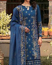 Mohagni Navy Blue Lawn Suit- Pakistani Lawn Dress