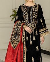 Black Velvet Suit- Pakistani Winter Dress