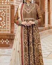 Coffee Brown Chiffon Suit- Pakistani Chiffon Dress