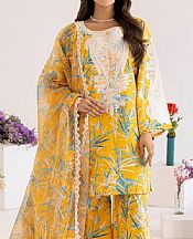 Mohagni Mustard Lawn Suit- Pakistani Lawn Dress