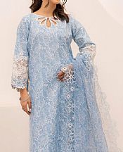 Mohagni Off White/Rock Blue Lawn Suit- Pakistani Lawn Dress