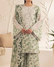 Mohagni Sage Green Lawn Suit- Pakistani Designer Lawn Suits