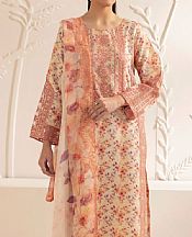Mohagni Off White Lawn Suit- Pakistani Designer Lawn Suits